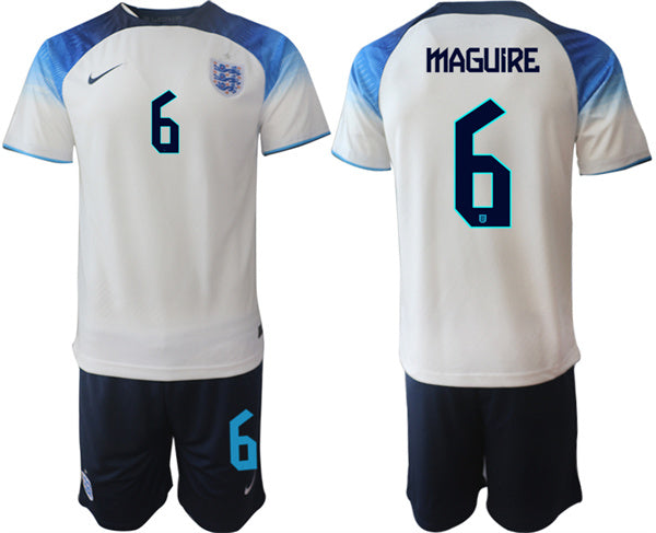 Maguire England National Team white Home jersey