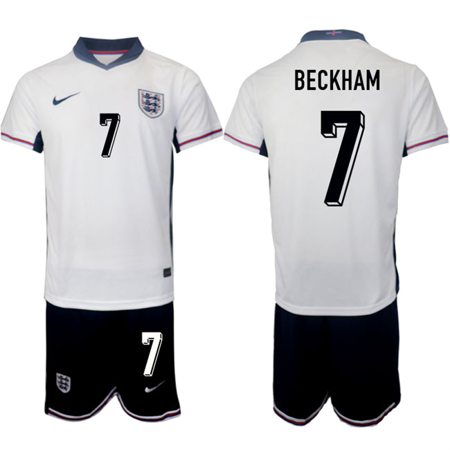 Beckham England National Team white Home jersey