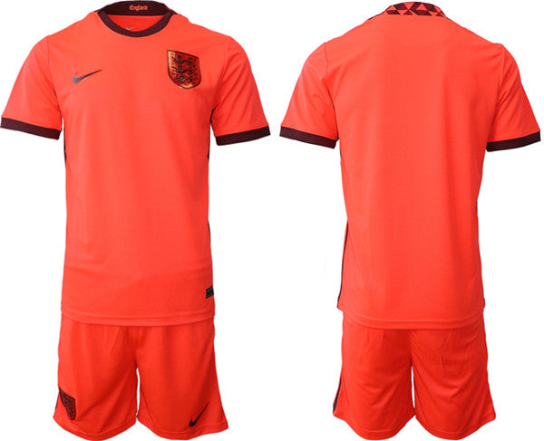 Custom England National Team red Away jersey