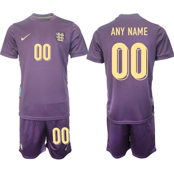 Custom England National Team purple Away jersey