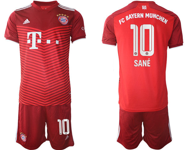 Leroy Sane Bayern Munich red Home jersey