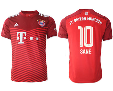 Leroy Sane Bayern Munich red Home jersey