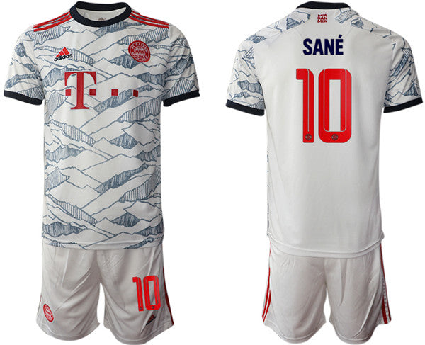 Leroy Sane Bayern Munich white Away jersey