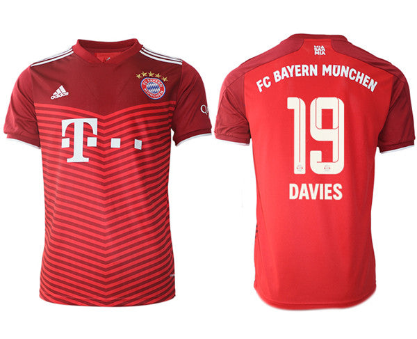 Alphonso Davies Bayern Munich red Home jersey