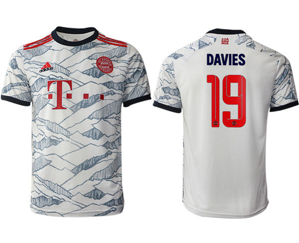 Alphonso Davies Bayern Munich white Away jersey