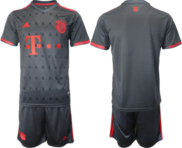 Custom Bayern Munich black Away jersey