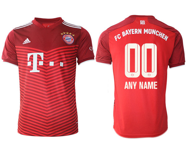 Custom Bayern Munich red Home jersey