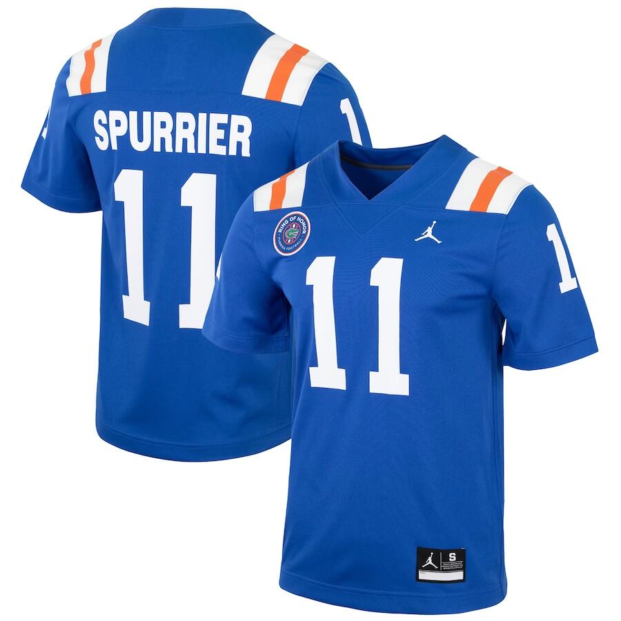 Steve Spurrier Florida Gators royal jersey