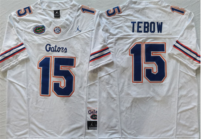 Tim Tebow Florida Gators white FUSE jersey