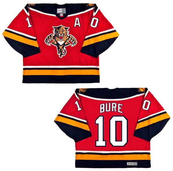 Pavel Bure Florida Panthers red jersey
