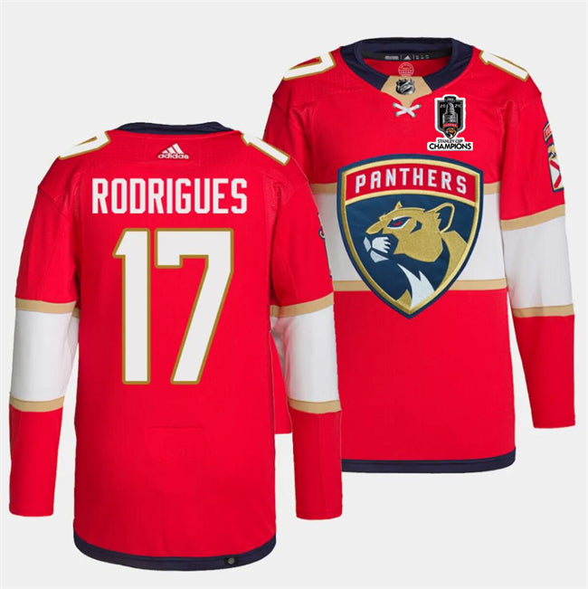 Evan Rodrigues Florida Panthers red Home jersey