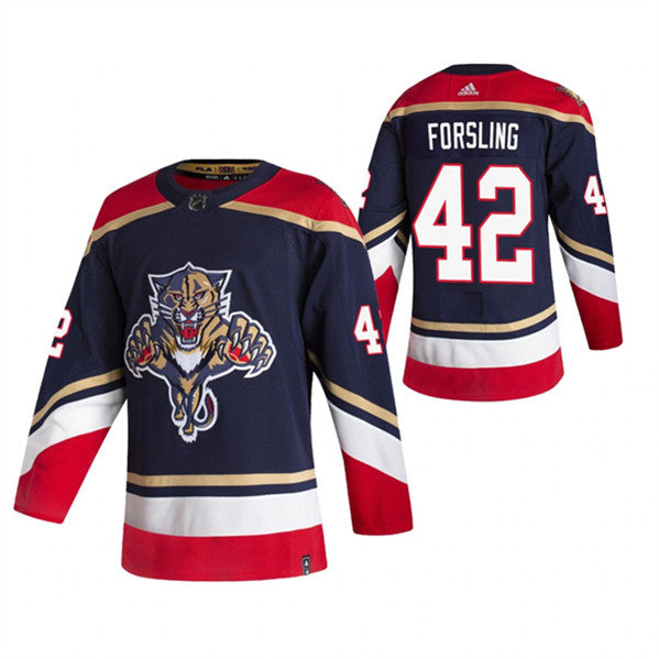 Gustav Forsling Florida Panthers navy jersey
