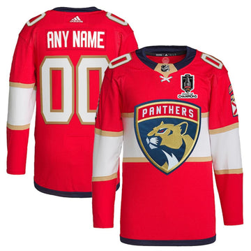 Custom Florida Panthers red Home jersey