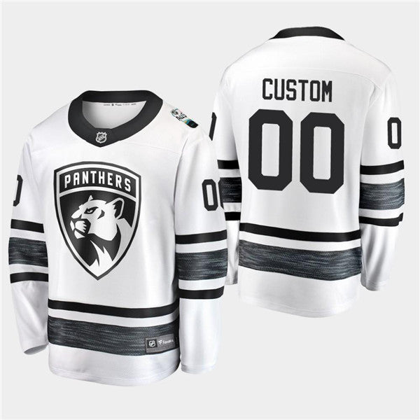 Custom Florida Panthers white All-Star jersey