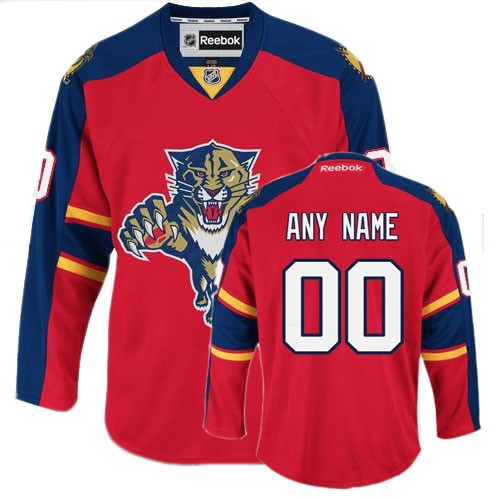 Custom Florida Panthers red Home jersey