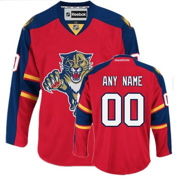 Custom Florida Panthers red Home jersey