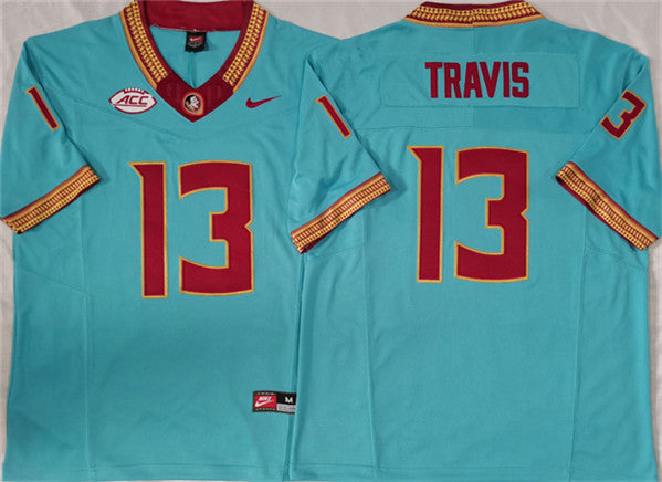 Jordan Travis Florida State Seminoles teal FUSE jersey
