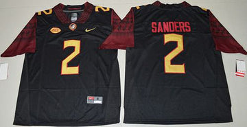 Custom Florida State Seminoles black jersey
