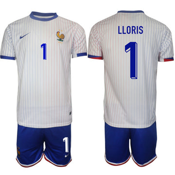 Hugo Lloris France National Team white Away jersey
