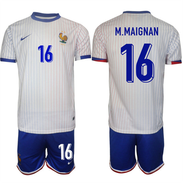 Steve Mandanda France National Team white Away jersey