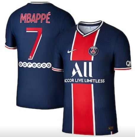 Kylian Mbappe France National Team navy Home jersey