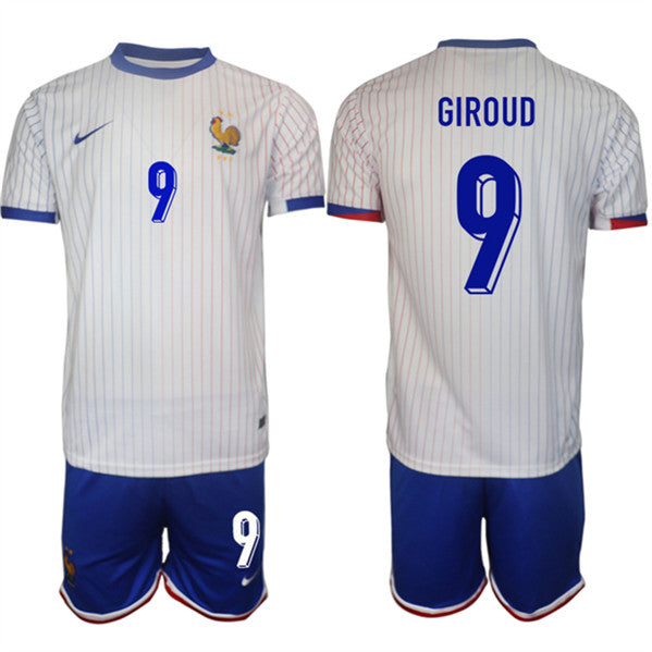 Olivier Giroud France National Team white Away jersey