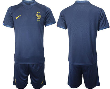 Custom France National Team navy Home jersey