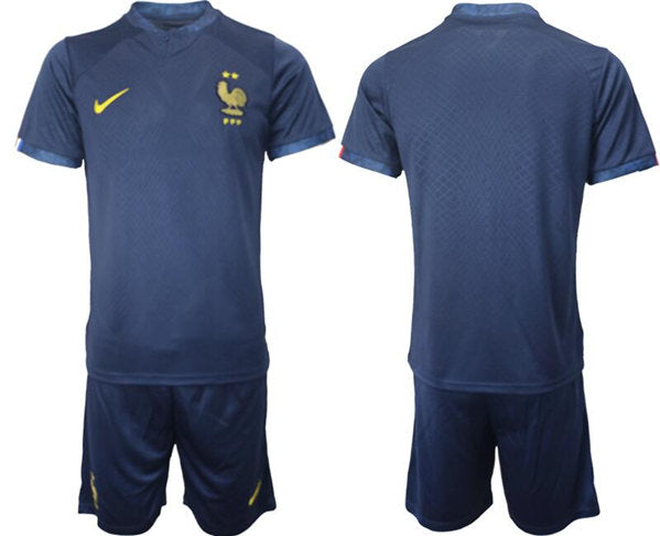 Custom France National Team navy Home jersey