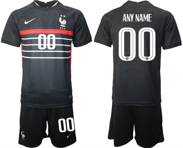Custom France National Team black Home jersey