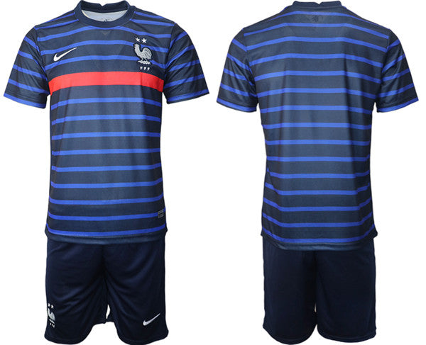 Custom France National Team navy jersey