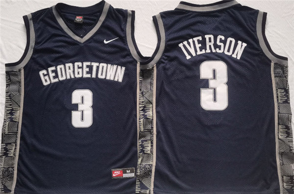 Allen Iverson Georgetown Hoyas navy jersey