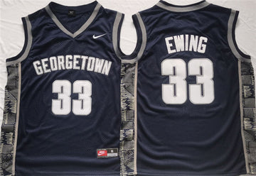 Patrick Ewing Georgetown Hoyas navy jersey