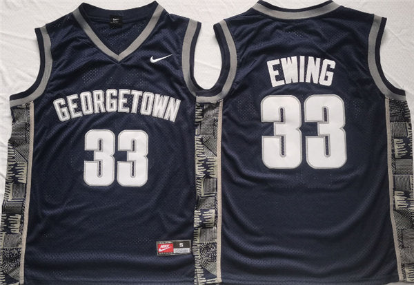 Patrick Ewing Georgetown Hoyas navy jersey