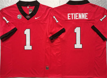 Trevor Etienne Georgia Bulldogs red FUSE jersey