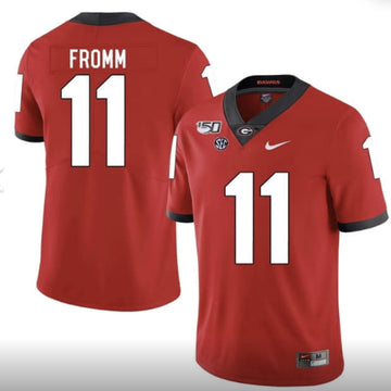 Jake Fromm Georgia Bulldogs red jersey