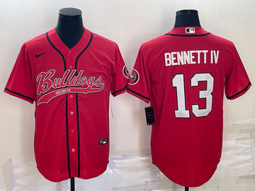 Stetson Bennett Georgia Bulldogs red jersey