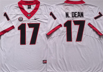 NDEAN Georgia Bulldogs white jersey