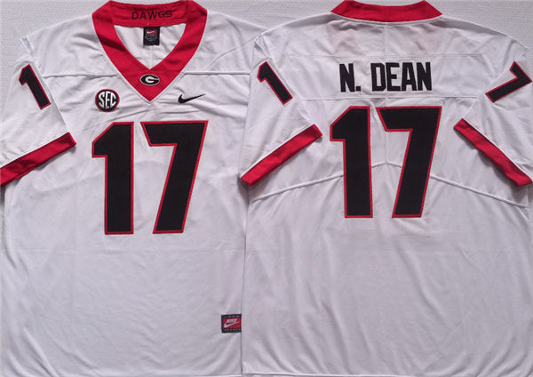 NDEAN Georgia Bulldogs white jersey