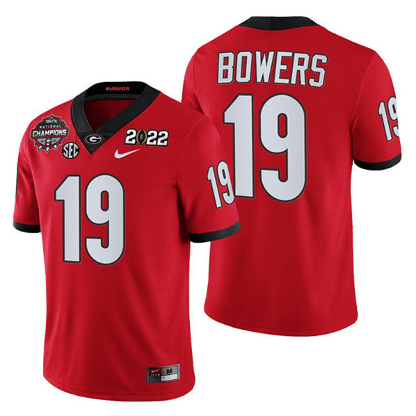 Brock Bowers Georgia Bulldogs red jersey