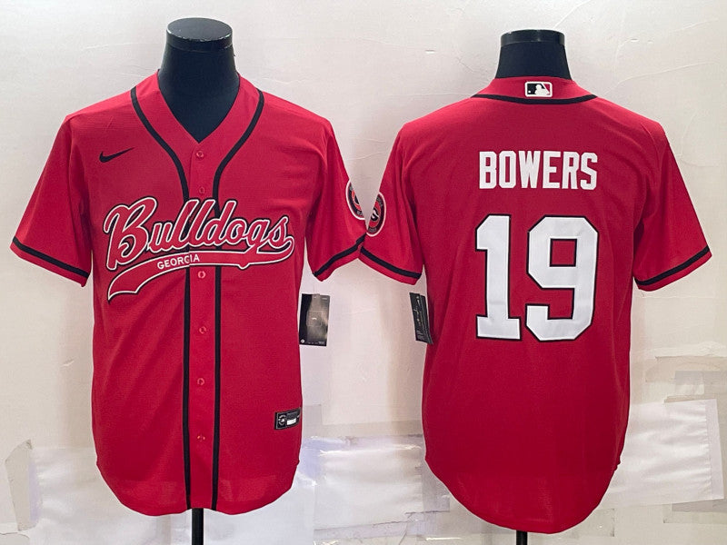 Brock Bowers Georgia Bulldogs red jersey