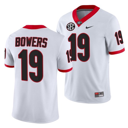 Brock Bowers Georgia Bulldogs white jersey
