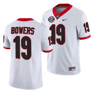 Brock Bowers Georgia Bulldogs white jersey