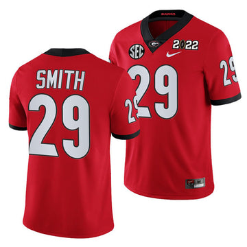 Christopher Smith Georgia Bulldogs red jersey