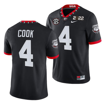 James Cook Georgia Bulldogs black jersey