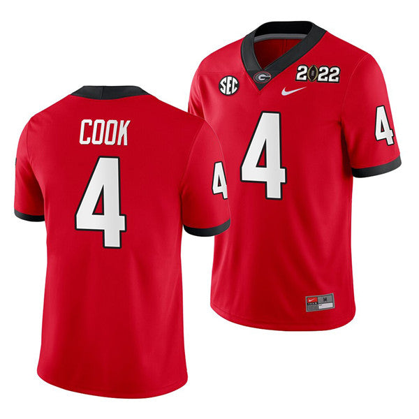 James Cook Georgia Bulldogs red jersey