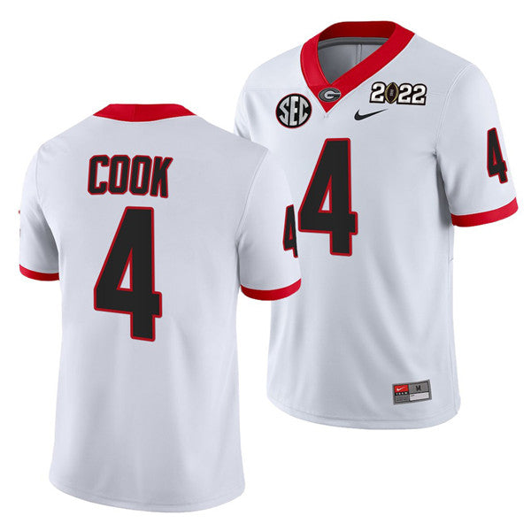 James Cook Georgia Bulldogs white jersey