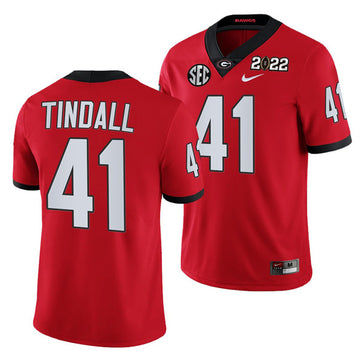Channing Tindall Georgia Bulldogs red jersey