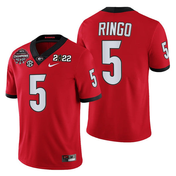 Kelee Ringo Georgia Bulldogs red jersey