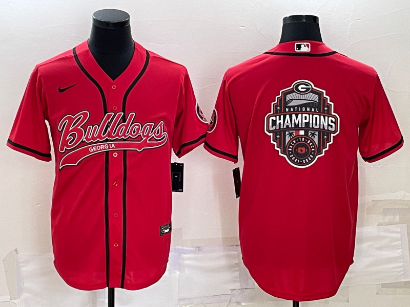 Georgia Bulldogs red jersey