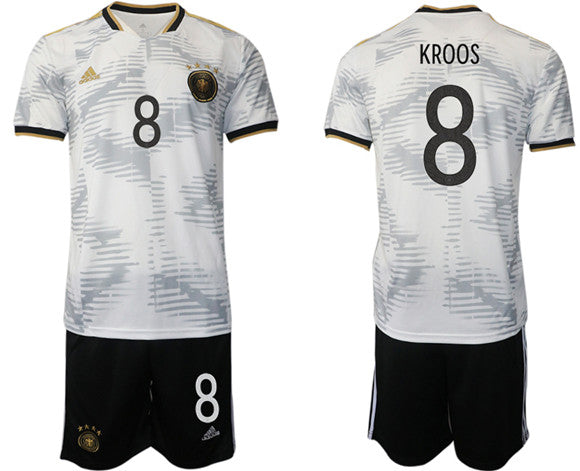 Kroos Germany National Team white Home jersey